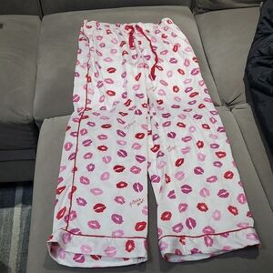 Lip Print Pajama Bottoms